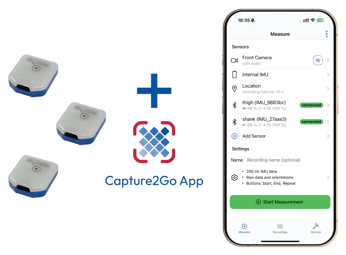 Capture2Go App in use